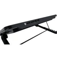 FROGGIEX FX-PC-P2-R HyperCooling Notebook hűtőpad 6 ventilátor USB hub RGB fekete 15.6" #4