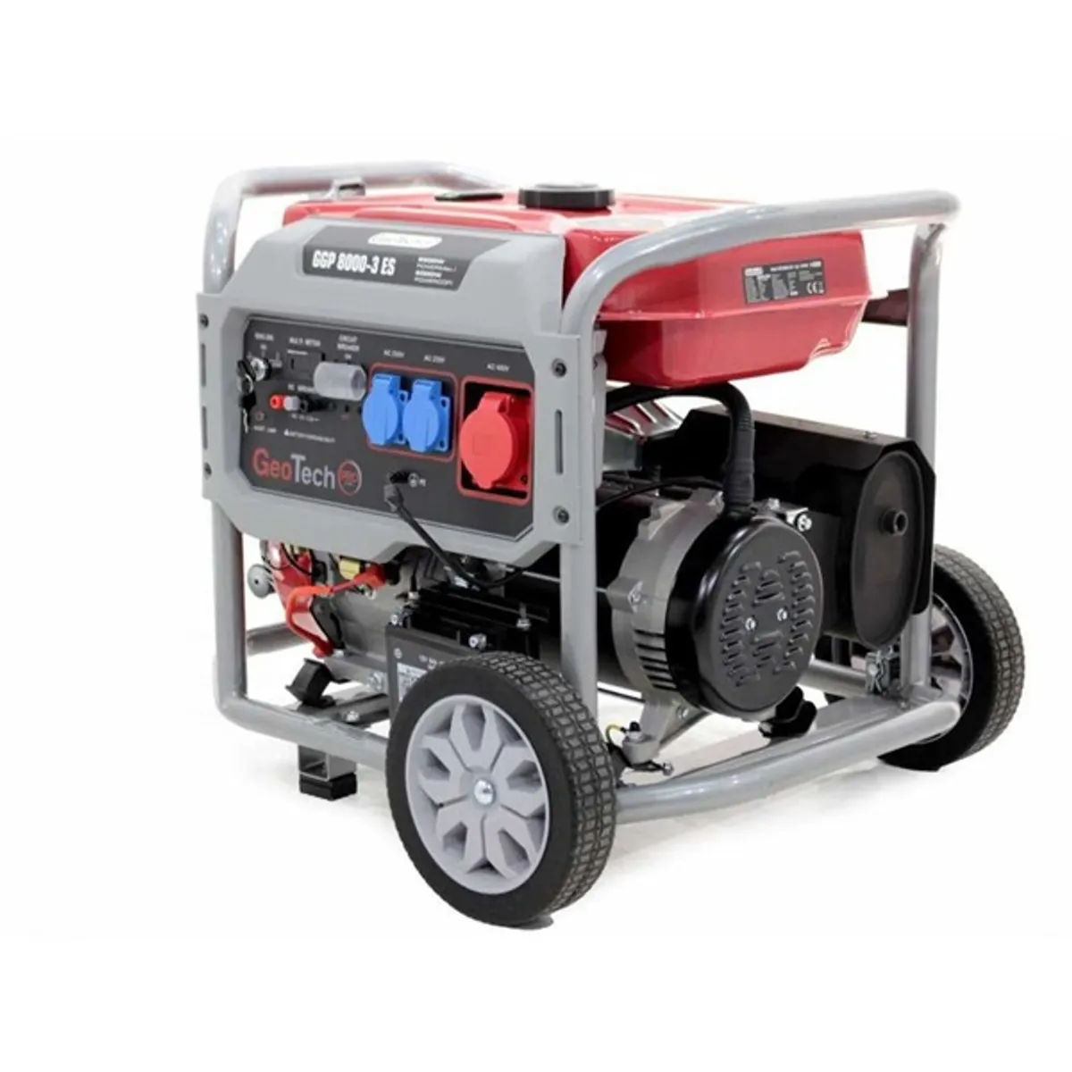 Geotech BZG-05465 GGP8000-3 AVR háromfázis benzines áramfejlesztő 6,0 kW 400V 2,0 kW 230V 25 L üzemanyag-tank #1