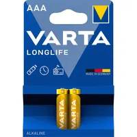 Varta 4103101412 Longlife AAA LR03 alkáli mikro ceruza elem elem méret AAA elem típus alkáli kiszerelés 2 #2