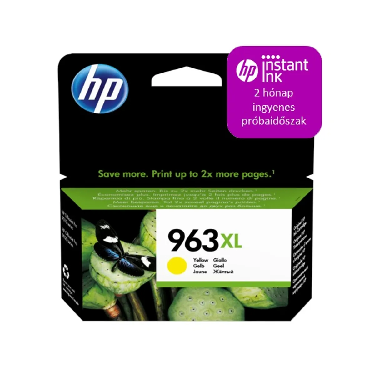 Hewlett Packard 3JA29AE 963XL tintapatron sárga #1