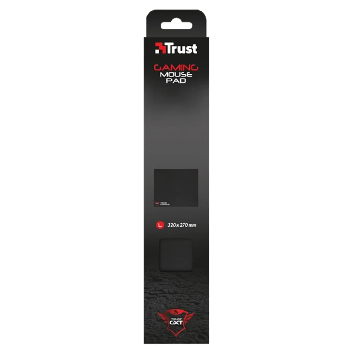 Trust 21567 GXT 754 L egérpad fekete, 320x270x3 mm, csúszásgátló alappal, monokróm felület #3
