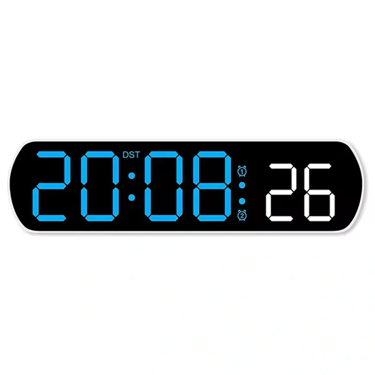 TOO DC-800-WB digitális óra led kijelző 12-24 órás formátum ébresztőóra hangvezérlés usb aaa #1