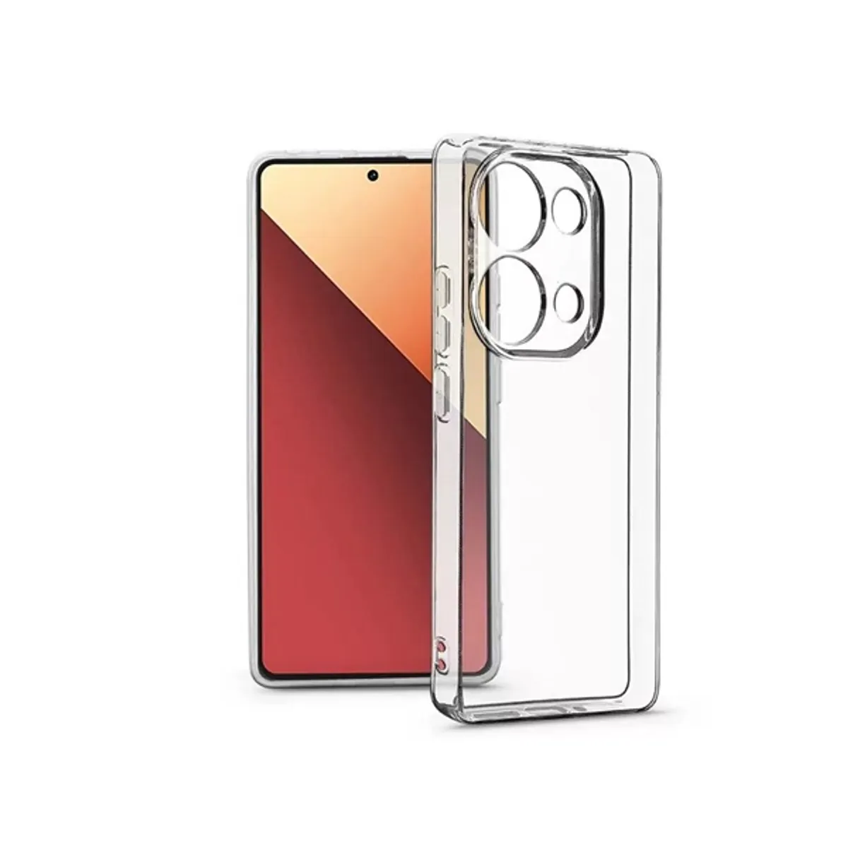 Haffner HF277436 hátlap átlátszó szilikon Redmi Note 13 Pro 4G és Poco M6 Pro 4G Xiaomi #1