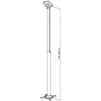 SBOX PM-200XL mennyezeti projektor tartó konzol 360 forgatás, 30 billentés, magasság 1100-1970 mm, max terhelhetőség 15 kg #2