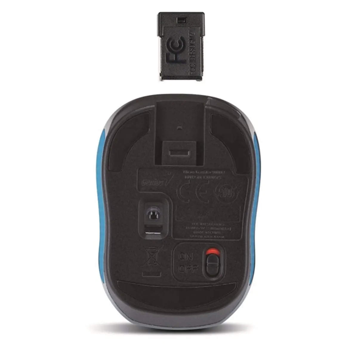 Genius 31030020401 Micro Traveler 9000R mini kék kétkezes 2.4 GHz RF USB vevőegység 1200 dpi #3