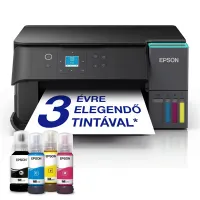 Epson C11CL41408 EcoTank L4360 Multifunkciós tintasugaras Wi-Fi duplex 4800x1200 DPI 33 oldal percenként fekete, 20 oldal percenként színes