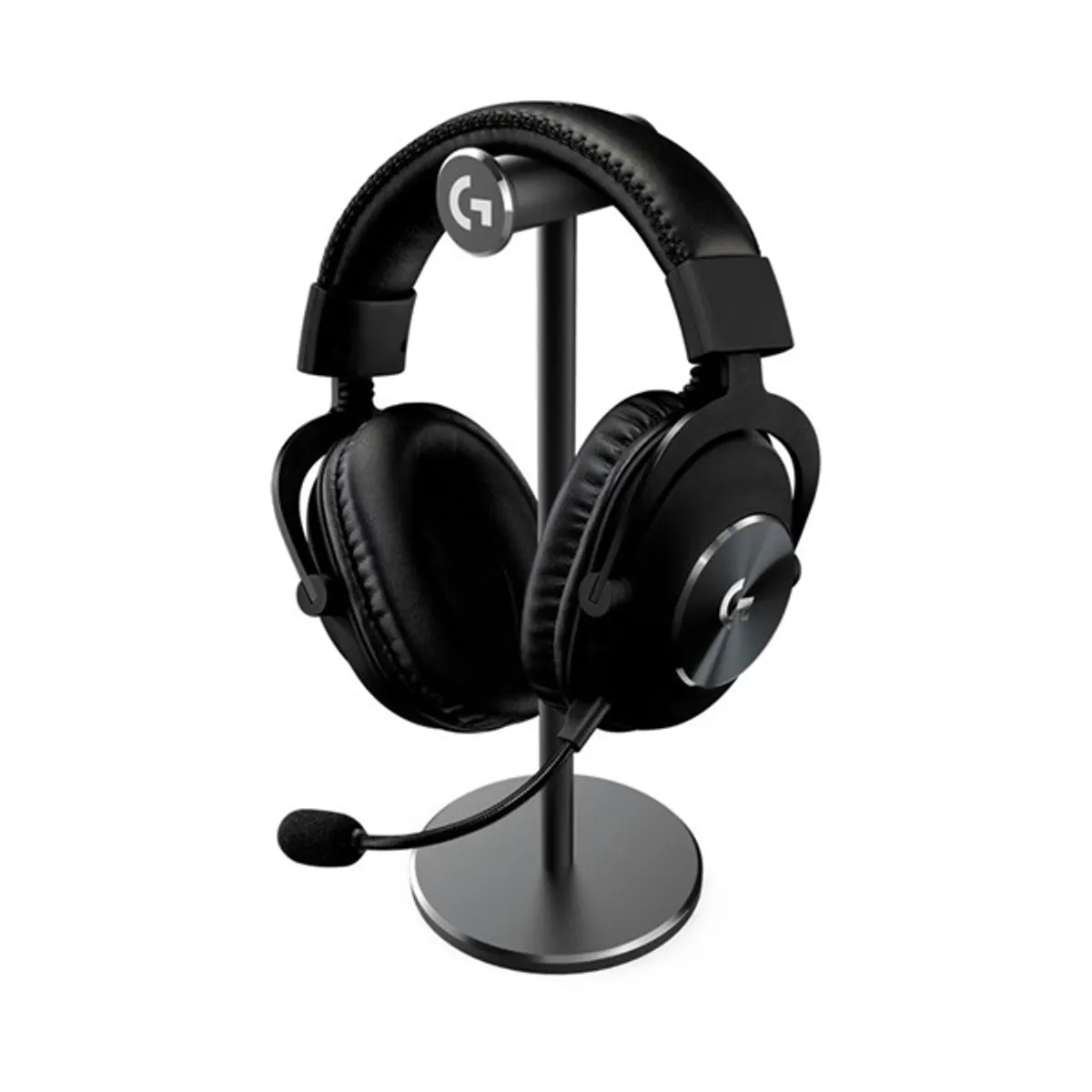 Logitech 991-000358 PRO X fejhallgató 50 mm PRO-G hangszórók, DTS Headphone:X 2.0, vezetékes, USB külső hangkártya, memóriahab fülpárnák, állvány #1