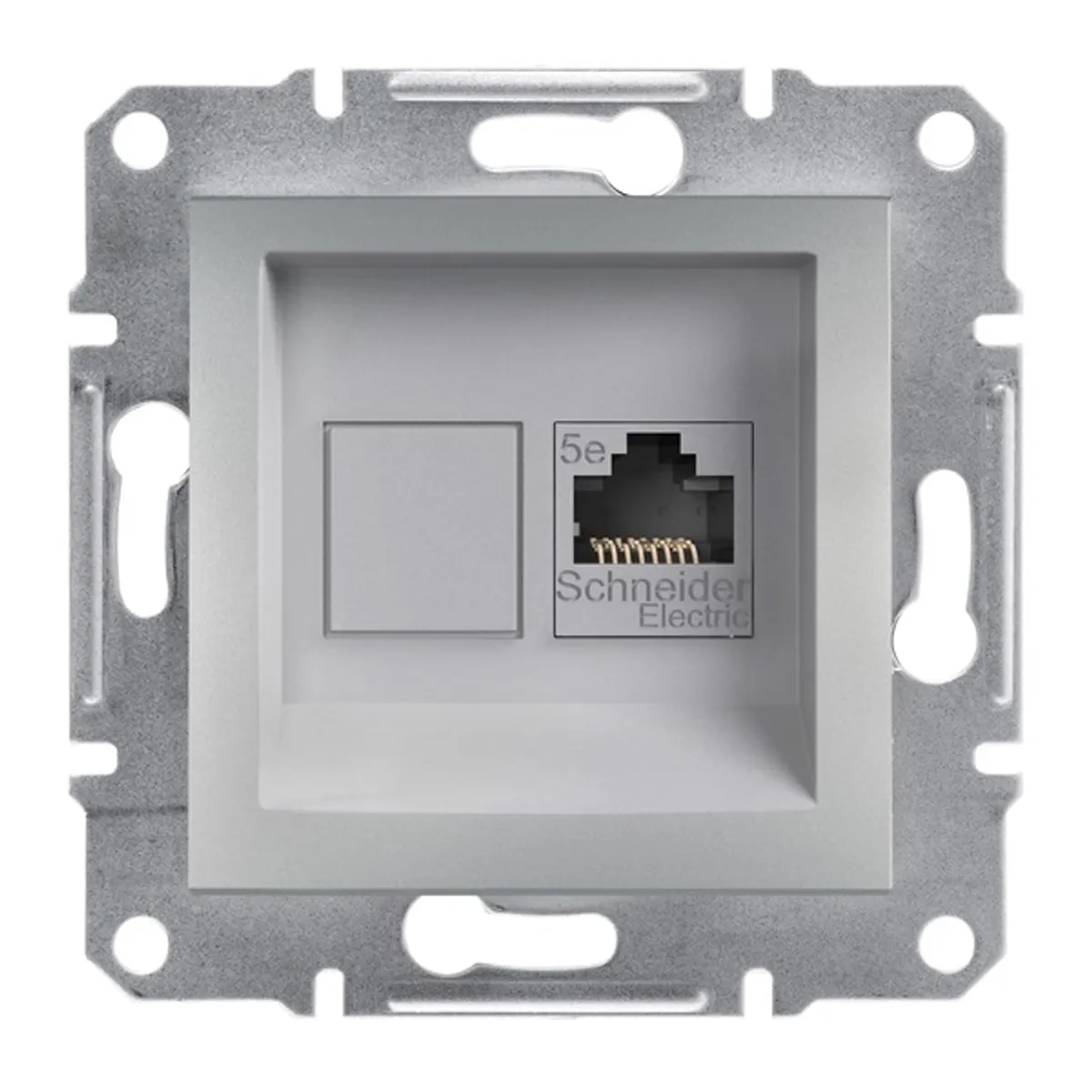 Schneider EPH4300161 Asfora Alumínium 1xRJ45 Cat5e UTP aljzat #1