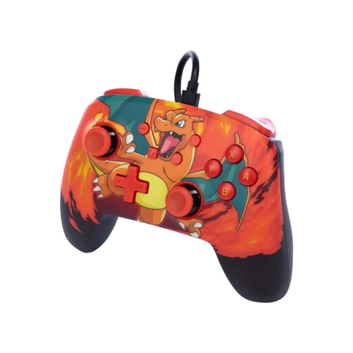 PowerA NSGP0040-02 enhanced Nintendo Switch vezetékes kontroller narancssárga mintás 3 m USB-kábel #3