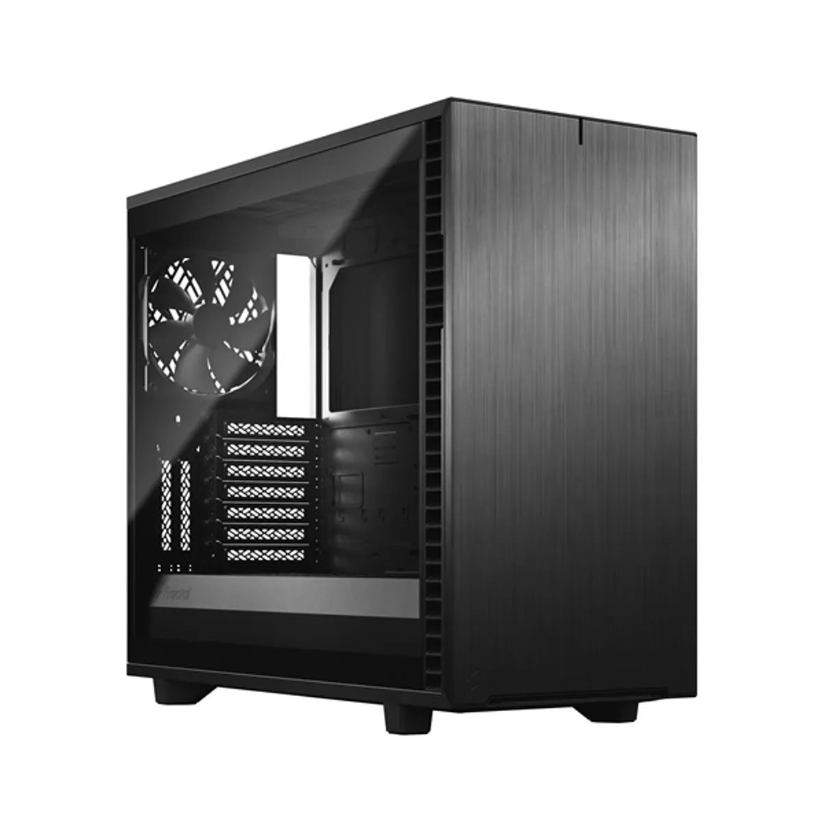 Fractal Design FD-C-DEF7A-02 Define 7 E-ATX fekete üveg oldallap táp nélküli 3 előre telepített ventilátor USB 3.0 USB fejhallgató mikrofon #1