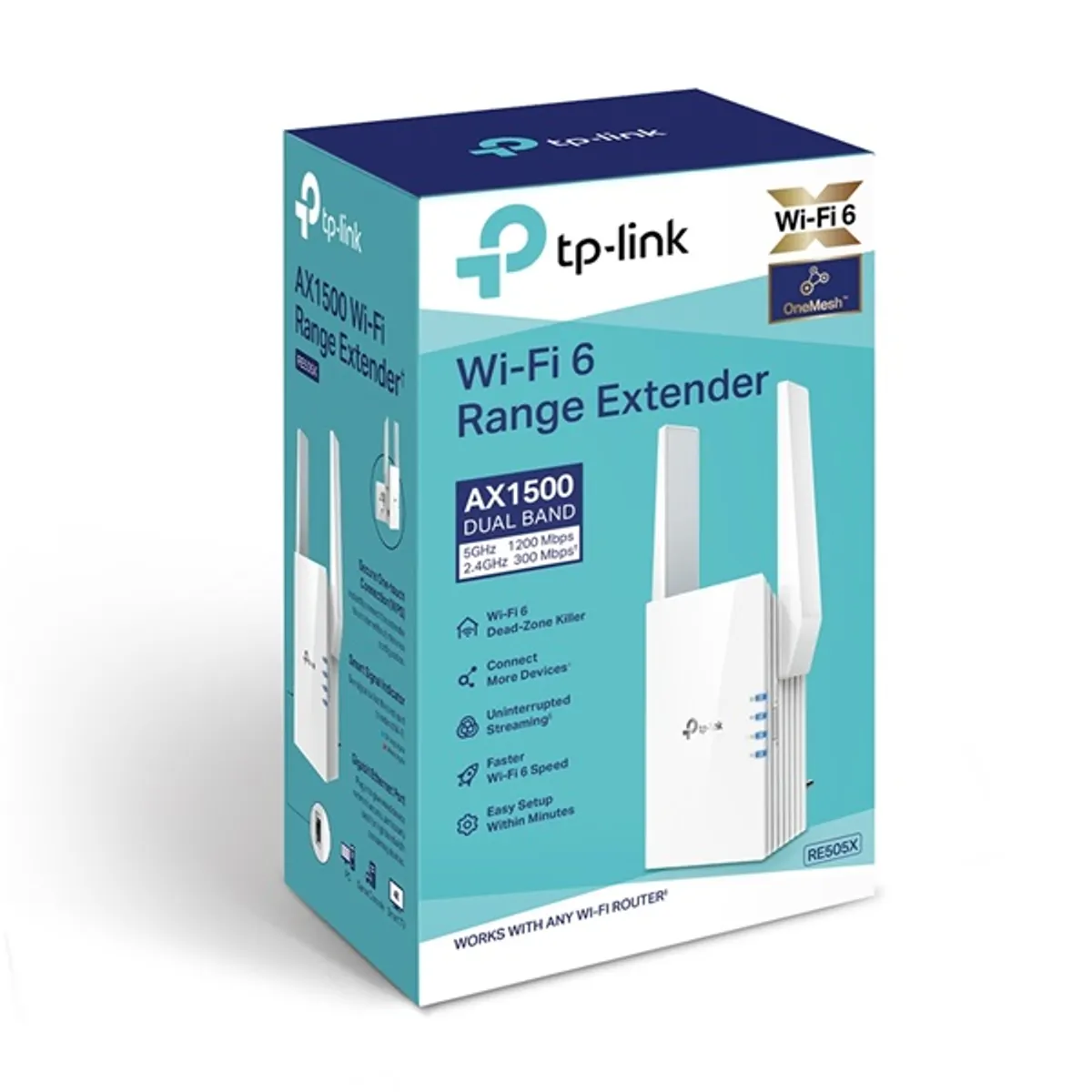TP-LINK RE505X bővítő 300Mbps+1200Mbps, Gigabit LAN, 802.11ax, 802.11ac #4