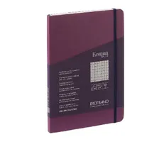 Fabriano 19621112 Ecoqua Plus A5 lila kockás notesz 80 lapos