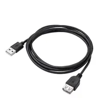 AKYGA AK-USB-07 USB A-A kábel Fekete Szerelt 180 cm Adat- és töltőkábel USB 2.0 A USB 2.0 A