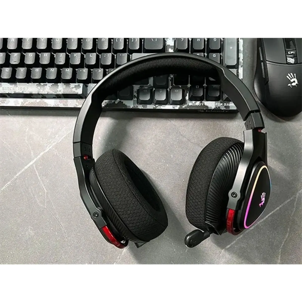 A4-TECH A4TSLU47751 Bloody MR710 multi-platform vezeték nélküli rgb fekete gamer headset #10