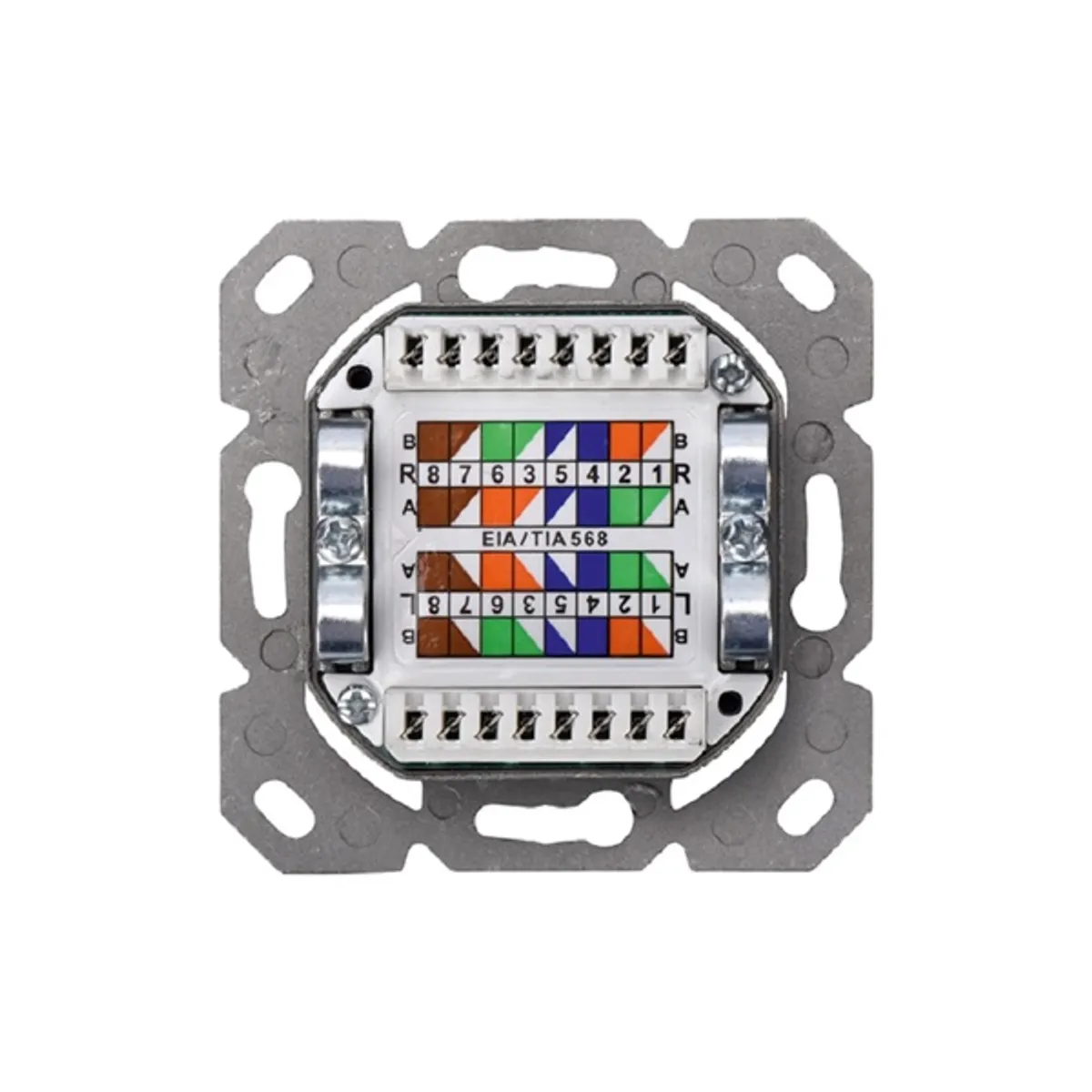 DIGITUS DN-9008-1 cat6a class ea 2x RJ45 süllyesztett fali aljzat #3