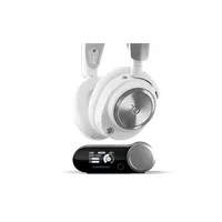 SteelSeries 61524 Arctis Nova Pro Wireless Bluetooth 2,4 GHz USB-C fehér 150 cm kábel 40 mm hangszóró 22 óra 38 ohm bal oldali mikrofon #2