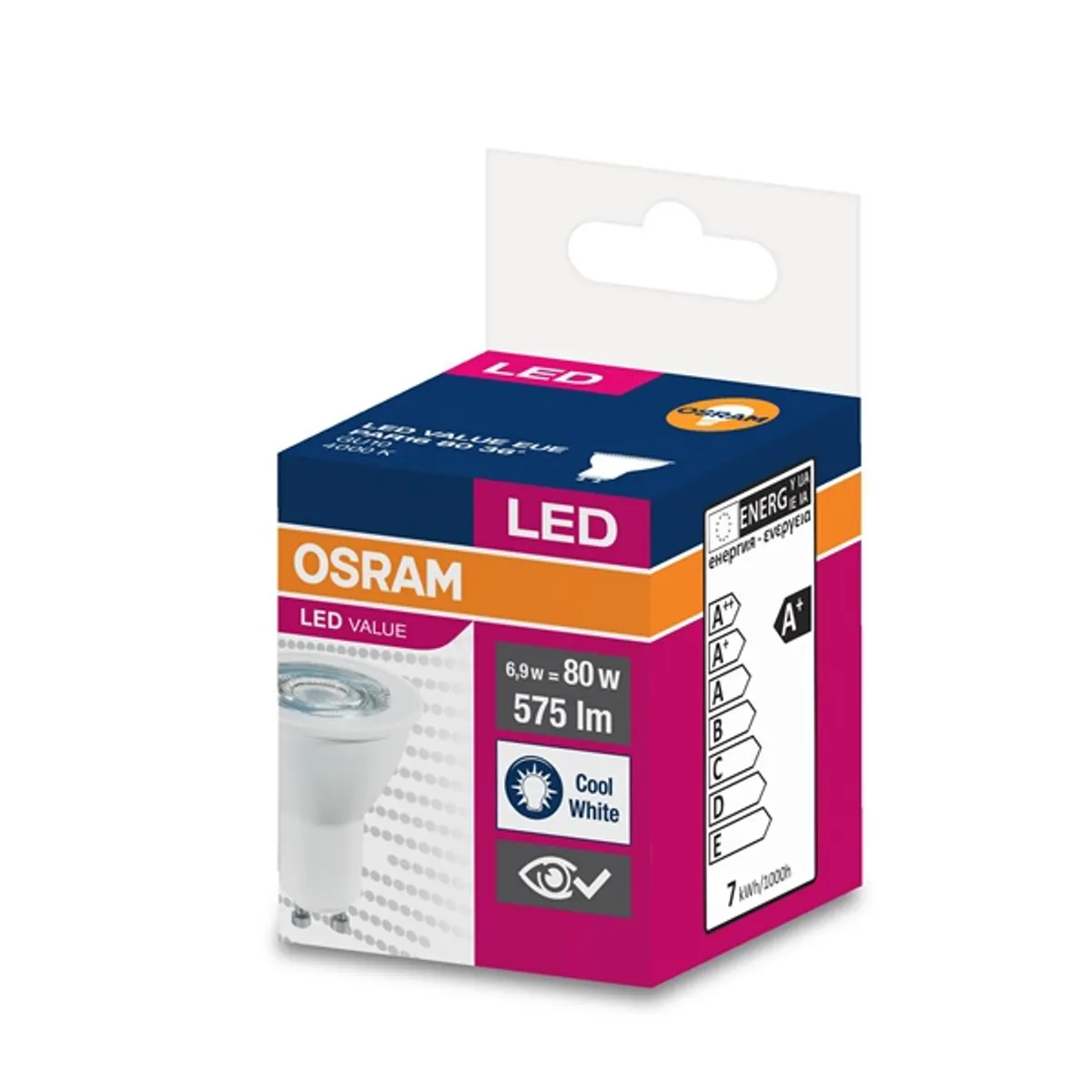 Ledvance 4058075198791 PAR16 LED spot 6W 575 lm 4000 K GU10 230V 36 fok #4