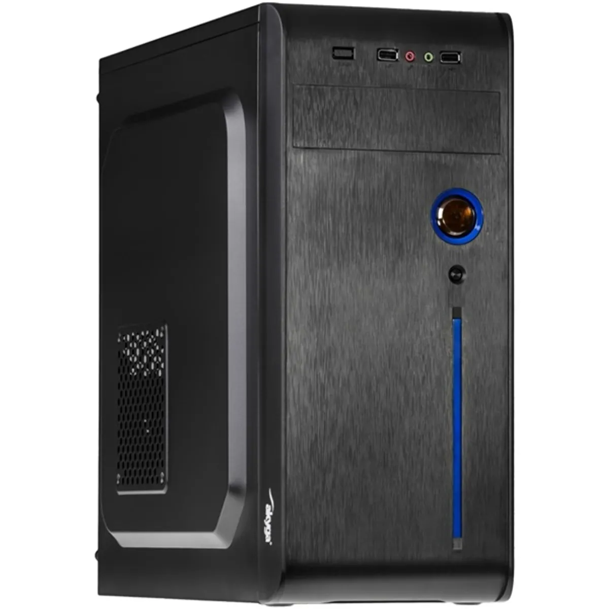 AKYGA AK939BL Midi ATX ház fekete 5,25 külső hely 1 db 3,5 belső hely 3 db 2,5 belső hely 3 db USB 2.0 előlapon 2 db max GPU hossz 385 mm táp nincs #1