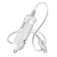 Hama 173862 Autós töltő Lightning Apple 12-24 V 1 A fehér #1
