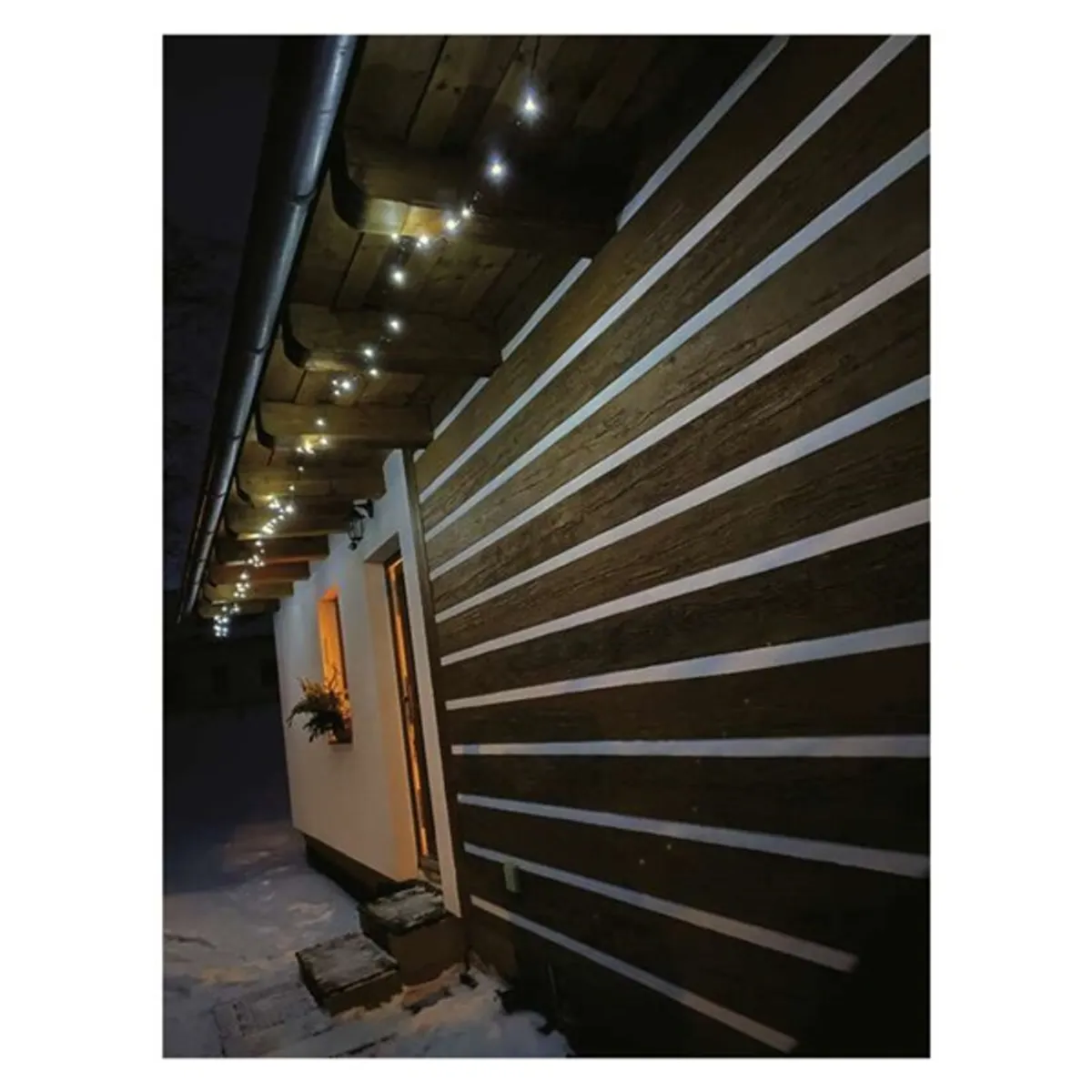 Emos D4AC03 Fényfüzér 12 m LED hideg fehér IP44 kültéri beltéri zöld kábel időzítő #8