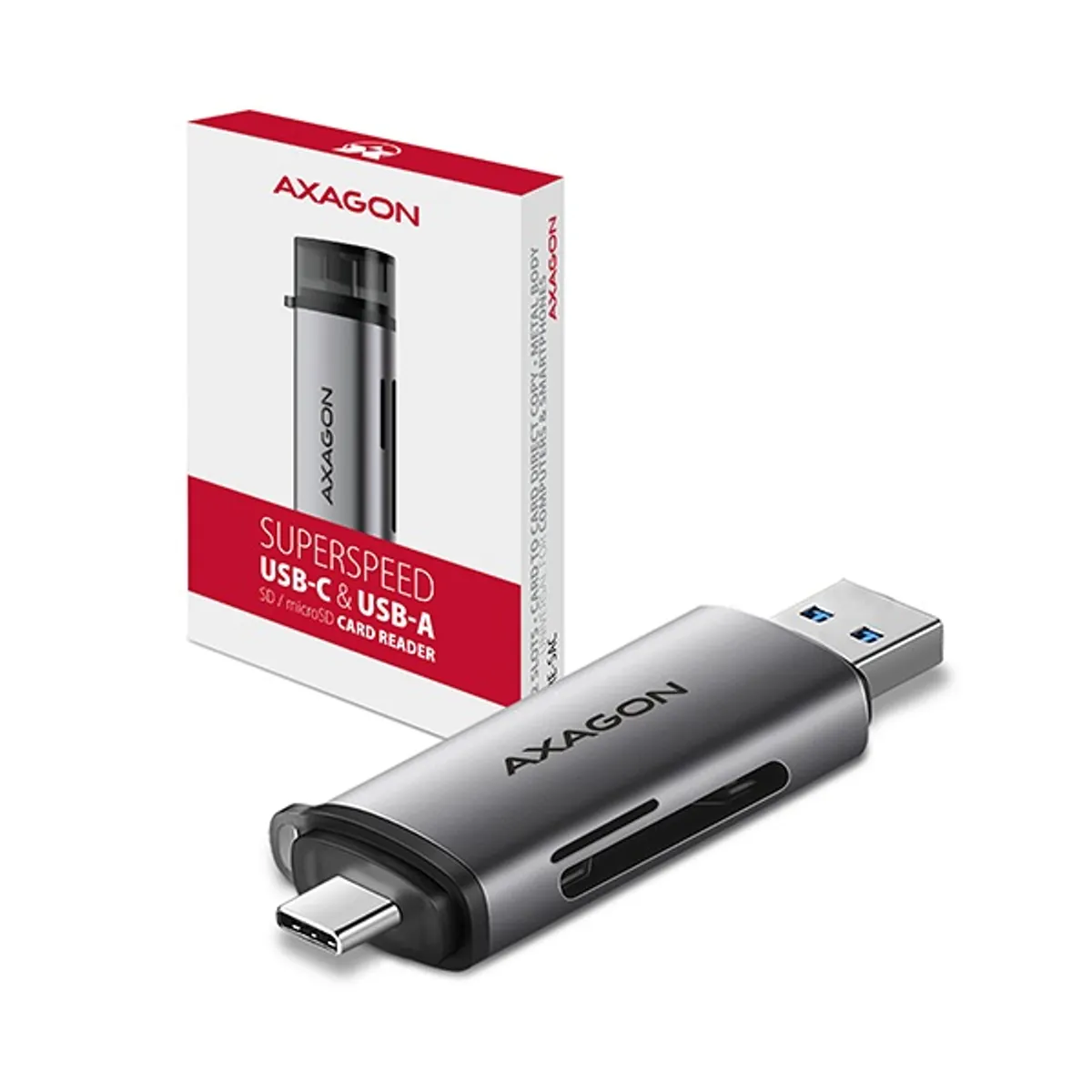 AXAGON CRE-SAC kártyaolvasó külső USB 3.0 SD microSD #9
