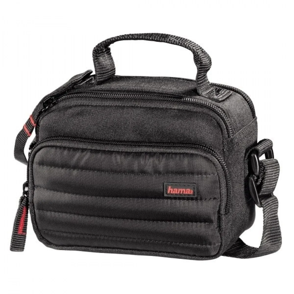 Hama 00185087 Samara 140 fekete fényképezőgép táska 23x11x16 cm polytex párnázott belső előzseb állítható vállpánt #1