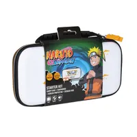 KONIX KX-NAR-SK-NS Naruto Nintendo Switch kezdőcsomag fehér tok üvegfólia törlőkendő játéktartó 4 játékhoz fülhallgató #2