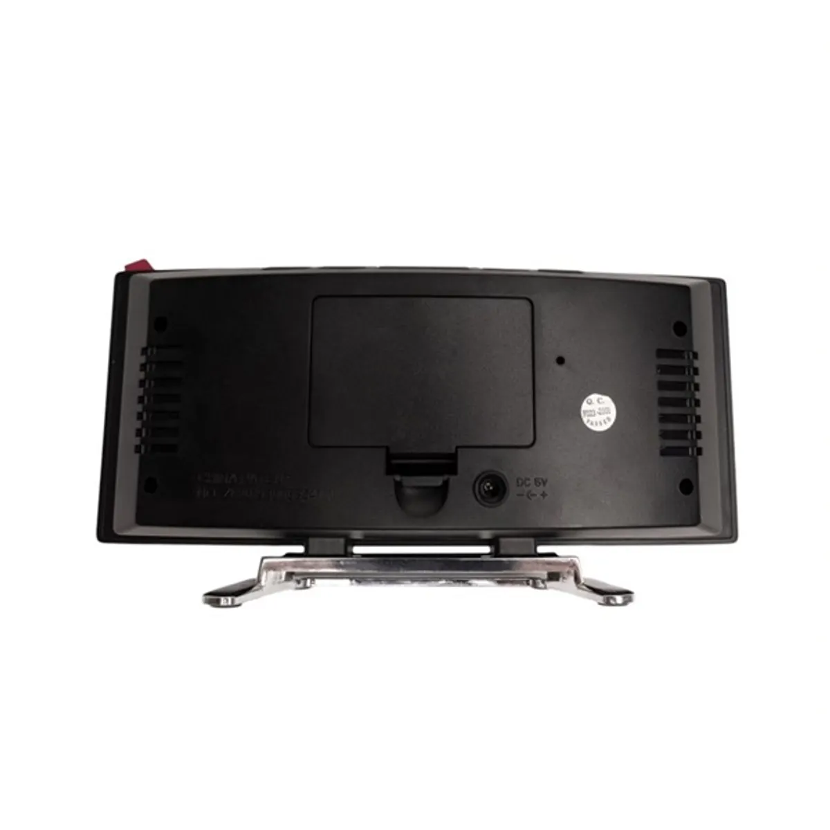 TOO DC-400-LM Digitális óra LED kijelző 12-24 órás formátum hőmérséklet °C-°F ébresztő és szundi éjszakai mód fekete 17,6 x 6,1 x 8,4 cm 3xAAA #6