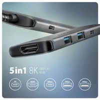 AXAGON HMC-5H8K USB-C hub 5Gbps 5in1 HDMI 8K #2