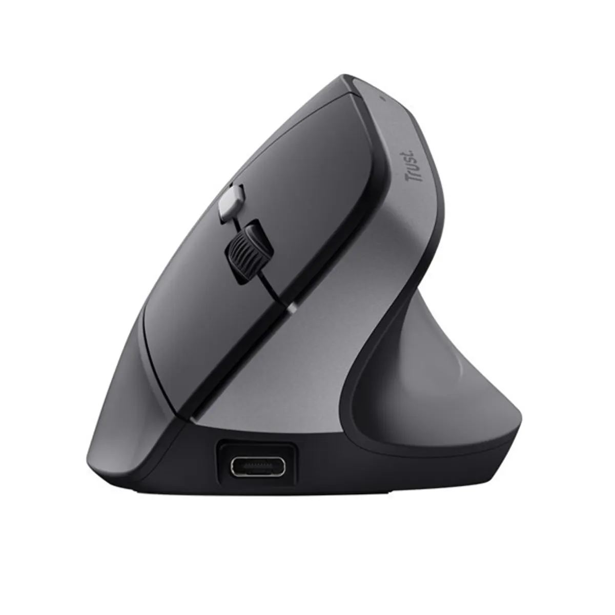 Trust 25145 Bayo II vertikális ergonómikus vezeték nélküli egér fekete 2400 dpi 2,4 GHz USB vevőegység #5