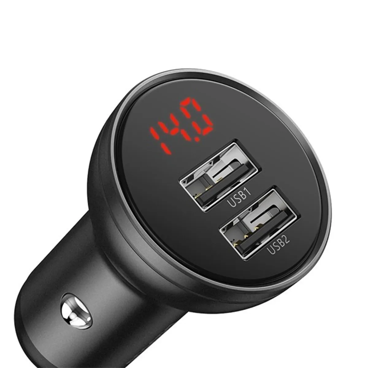 BASEUS TZCCBX-0G autós töltő LED kijelző 2 USB-A 24 W 12-24 V 1,2 m 3-in-1 kábel #4
