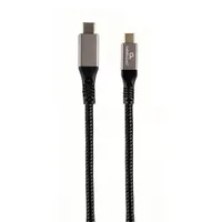 GEMBIRD CCBP-USB3-CMCM100-1.5M USB-C adat- és töltőkábel fekete 1,5 m USB 3.2 Gen 2x2 20 Gbps 100 W