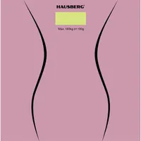 HAUSBERG HB-6003RZ Személymérleg rózsaszín mintás LCD 180,0 kg 0,1 kg