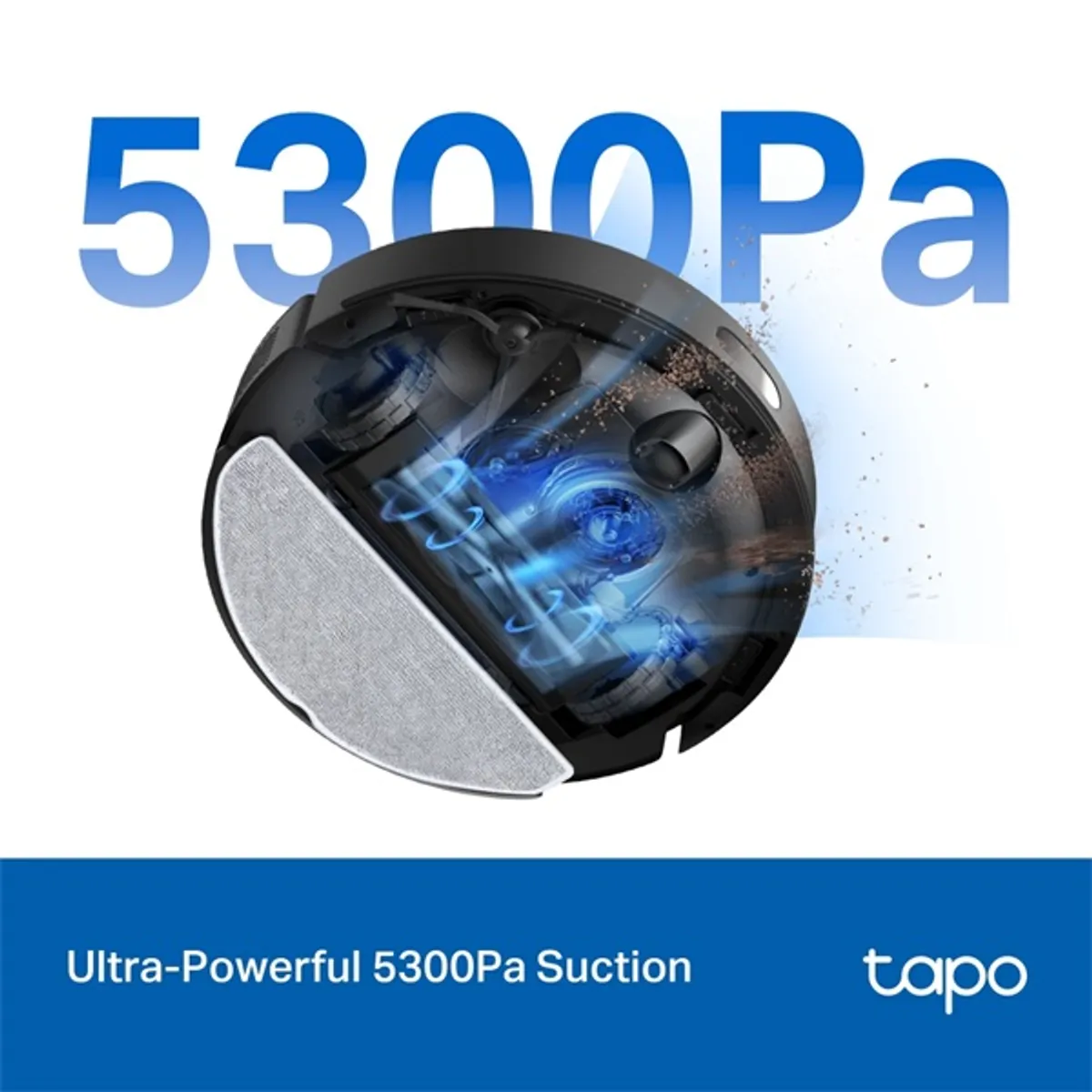 TP-LINK TAPO RV30 MAX robotporszívó és felmosó LiDAR navigáció 5300 Pa 2600 mAh 0,3 L tartály 150 perc WiFi HEPA H11 #4
