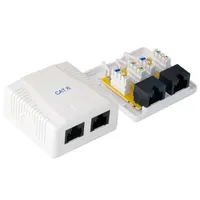 PRC UTA6210 Cat6 utp fali aljzat 2 portos öntapadós #1