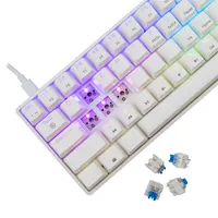 White Shark WS GK-004223W/BL-HU Shinobi-2 kompakt 61 62 magyar kiosztás mechanikus kék RGB USB-C 1,8 m #4