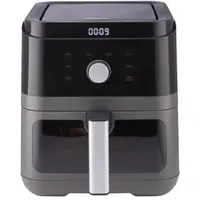 Hisense 744031 HAF1800D fekete 5,7 L 1850 W 33,5 cm x 30,4 cm x 38,2 cm kivehető edény időzítő ellenőrzőablak