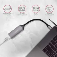 Axagon ADE-TRC USB-C 3.2 Gen1 Gigabit Ethernet adapter 15 cm kábel RJ45 USB 3.2 C #3
