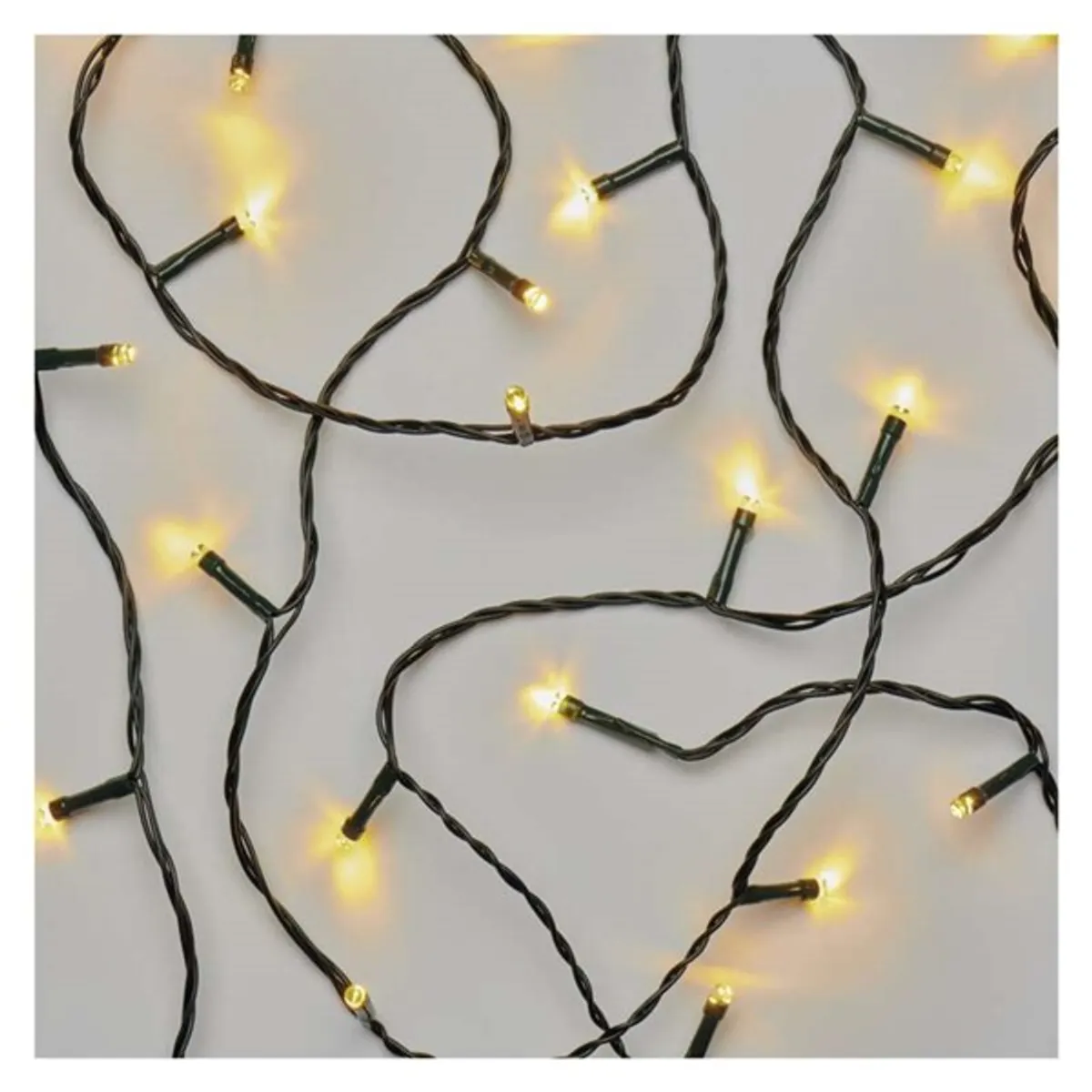 EMOS D4AW02 karácsonyi LED fényfüzér 8m 80LED meleg fehér zöld kábel IP44 időzítő beltéri-kültéri #1