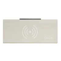 QUAZAR QZR-WR03-WH Charger Clock Station fehér ébresztőóra hőmérséklet kijelzővel