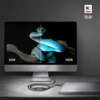 AXAGON RVC-HI2M USB-C to HDMI adapter fekete 25 cm HDMI 2.0a #6
