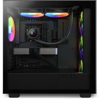 NZXT RL-KR280-B1 Kraken 280 RGB fekete 2x140mm PWM LCD 2800 RPM pumpa AM5 AM4 LGA 1700 1200 115X radiátor 280mm #5
