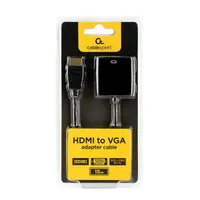 GEMBIRD A-HDMI-VGA-04 HDMI 1.4 VGA adapter fekete 15 cm #3