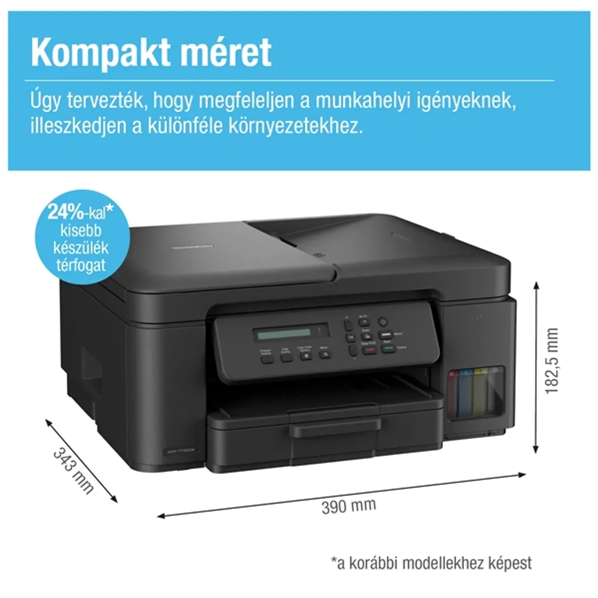 BROTHER DCPT735DWYJ1 DCP-T735W tintasugaras, színes, 16 oldal/perc, WiFi/USB, ADF, duplex, 6000x1200dpi #4