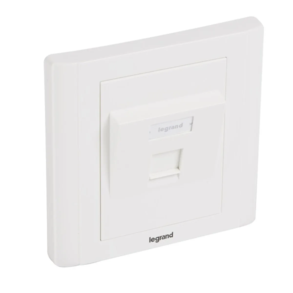 Legrand 632796 Linkeo süllyesztett szerelvény Rögzítőkeret 1xRJ45 keystone port fogadására fehér burkolattal és kerettel címketartóval #1