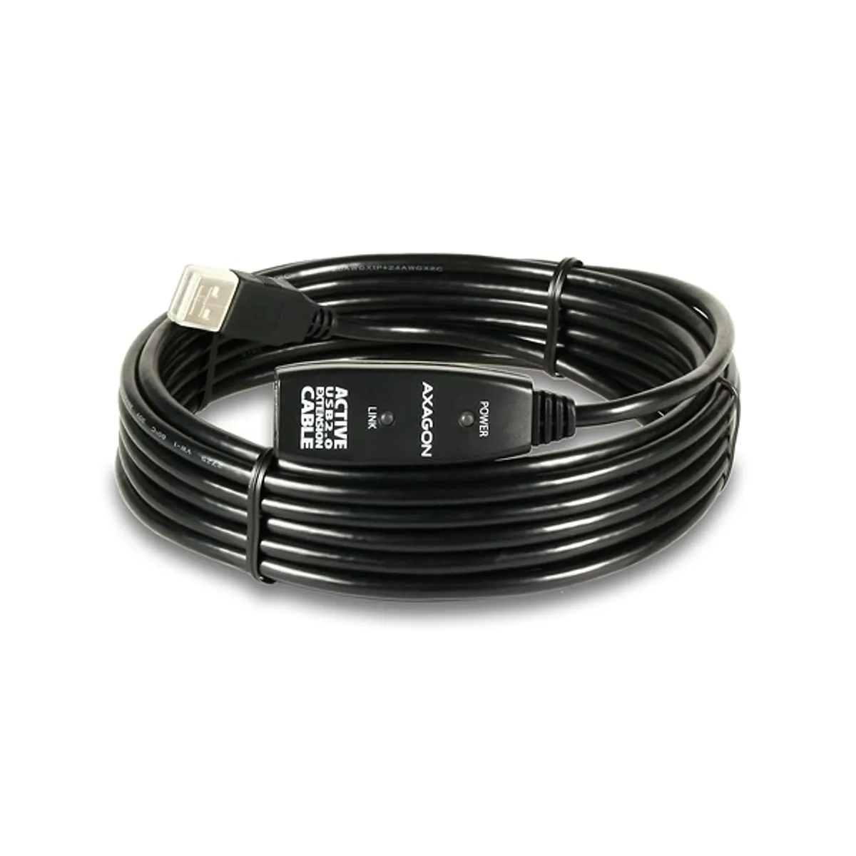 Axagon ADR-205 aktív usb hosszabbító kábel 5 m fekete usb 2.0 #2