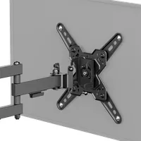 SBOX LCD-223-2 13"-43" dönthető, forgatható, VESA 75x75-200x200, max terhelhetőség 20 kg, fekete acél, kábelrendező #5