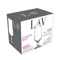 LAV LV-NEV576F sörös pohár készlet 0,385 l üveg átlátszó