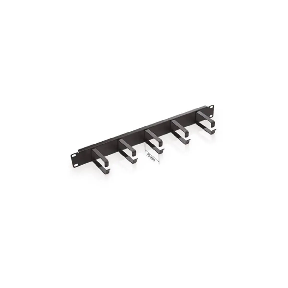 KELINE RAB-VP-X21-A2 patch rendező panel 19" 1U 73 mm-es gyűrűk 48 végpont M6 kosáranya készlet #2