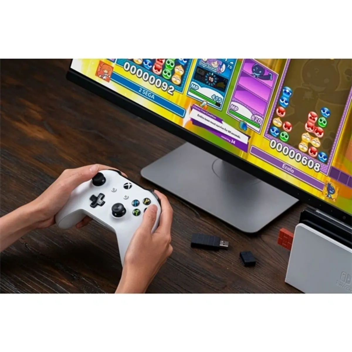 8BitDo RET00311 USB Wireless Adapter 2 barna kompatibilitás Nintendo Switch, Switch 2 Xbox One Xbox Series X S #3